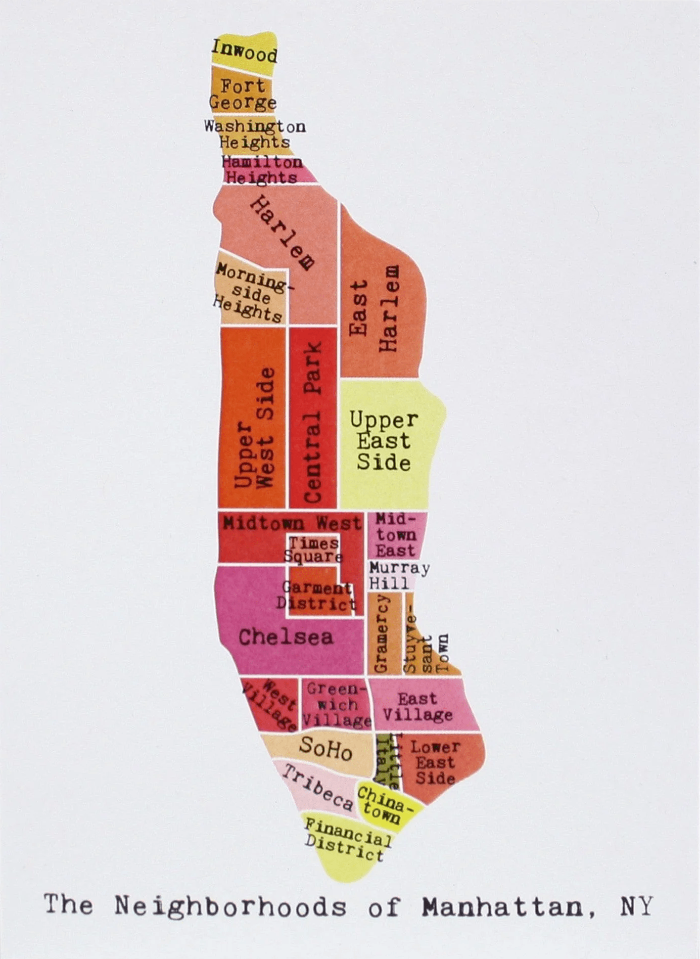 map of Manhattan