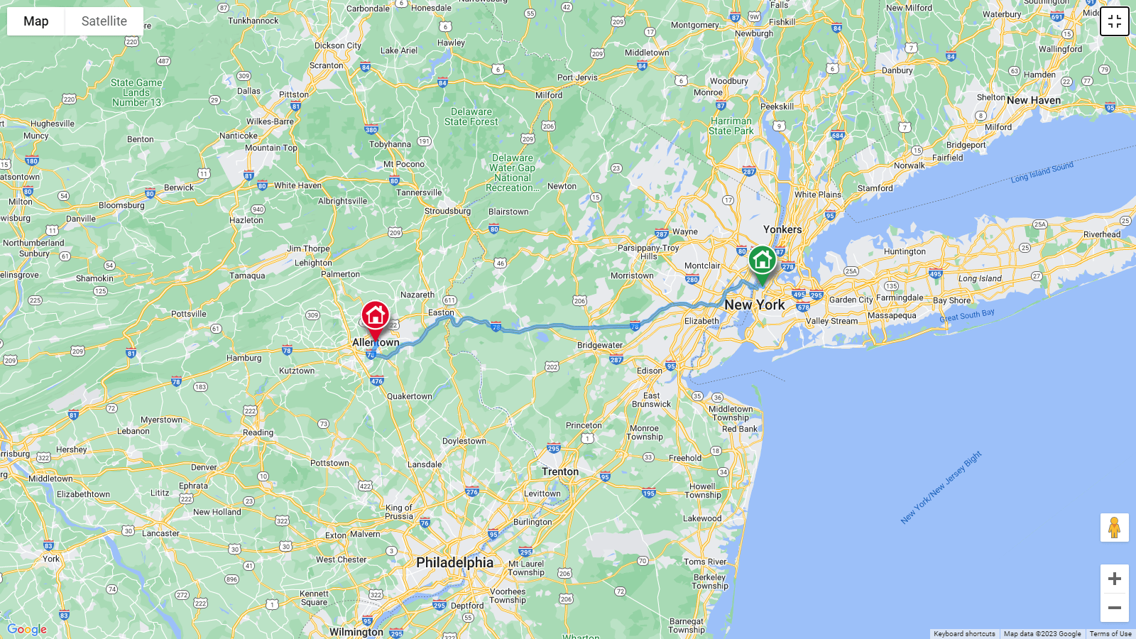 point to point in map