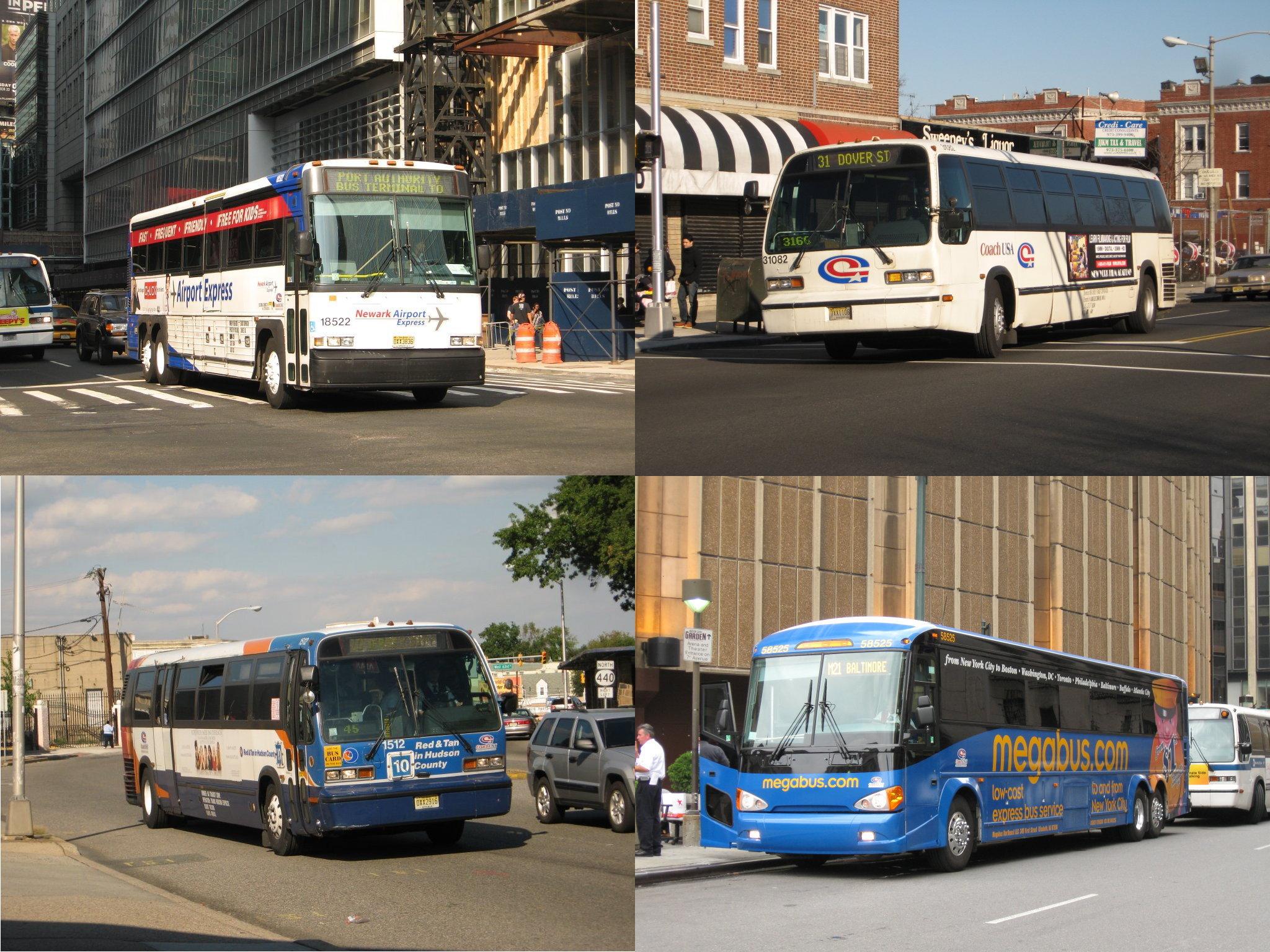 Buss-at-EWR-airport