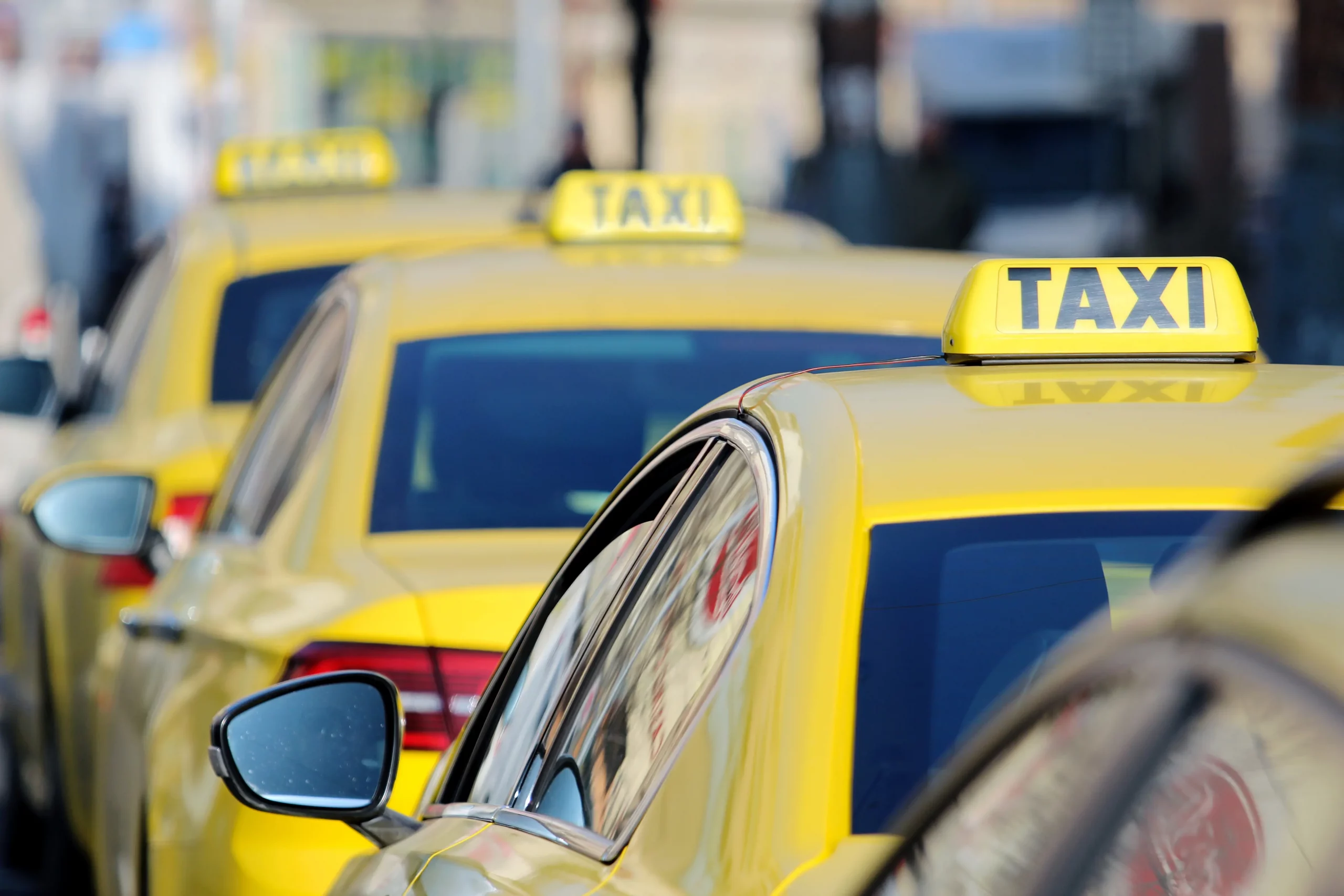 taxi at airport